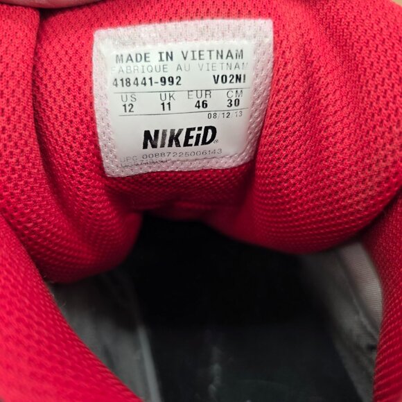 Nike Men's Zoom Air ID 6.0 High Top Shoes Red Black White 418441-992 Sz 12 - Picture 9 of 9